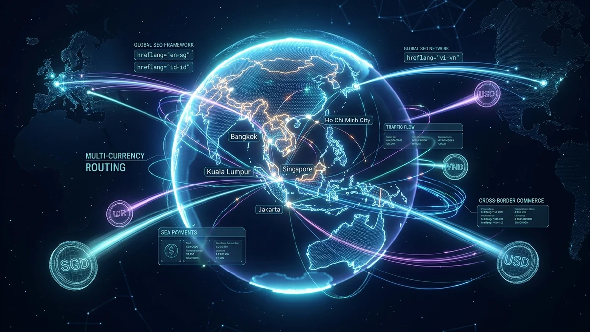 Strategi SEO Internasional: Konfigurasi Tag Hreflang dan Routing Multi-Mata Uang ASEAN